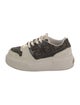 Fendi Zucca FF Logo Suede Sneakers