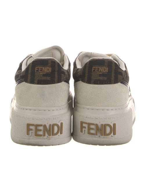 Fendi Zucca FF Logo Suede Sneakers