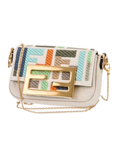 Fendi Canvas Baguette Nano