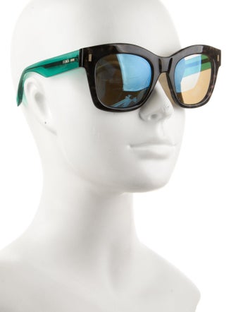 Fendi Wayfarer Mirrored Sunglasses