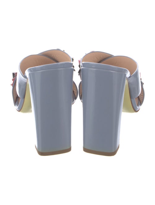 Fendi Patent Leather Studded Accents Slides