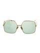 Fendi Zucca FF Logo Oversize Sunglasses