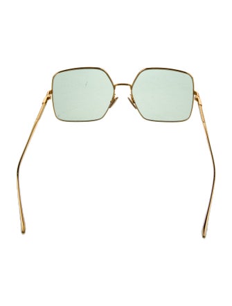 Fendi Zucca FF Logo Oversize Sunglasses