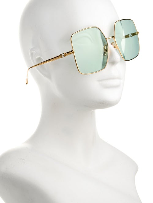 Fendi Zucca FF Logo Oversize Sunglasses