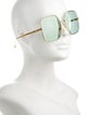 Fendi Zucca FF Logo Oversize Sunglasses