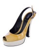 Fendi Patent Leather Slingback Pumps