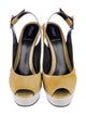 Fendi Patent Leather Slingback Pumps