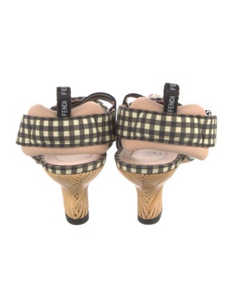 Fendi Printed Slingback Pumps