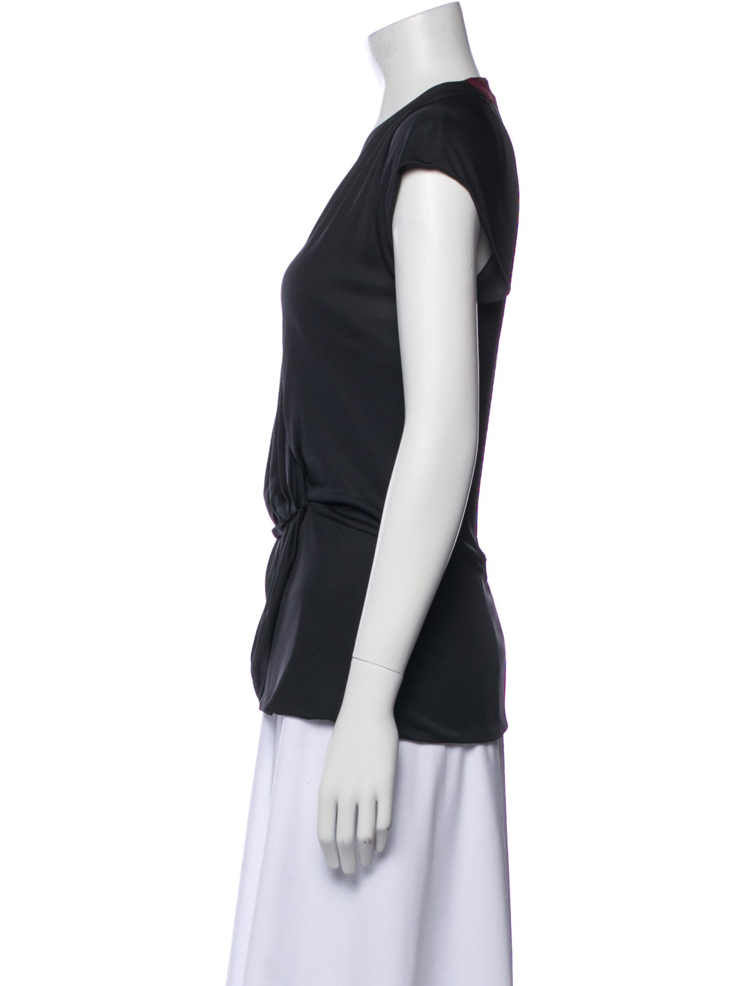 Fendi V-Neck Short Sleeve Top