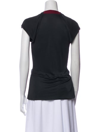 Fendi V-Neck Short Sleeve Top