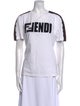Fendi Graphic Print Crew Neck T-Shirt