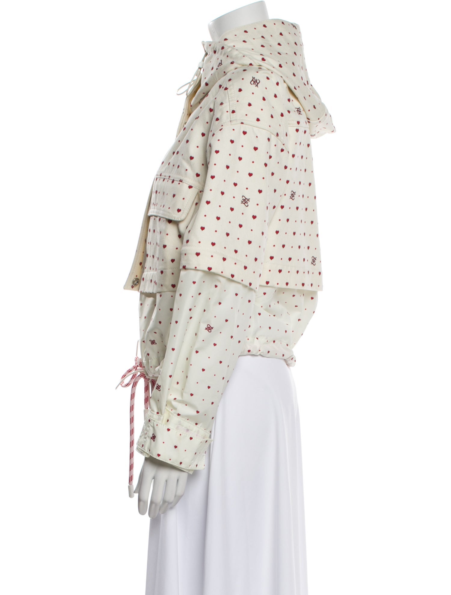 Fendi Polka Dot Print Bomber Jacket