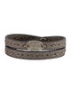 Fendi Leather Selleria Wrap Bracelet