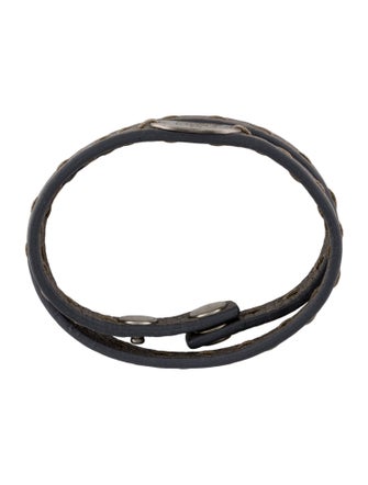 Fendi Leather Selleria Wrap Bracelet