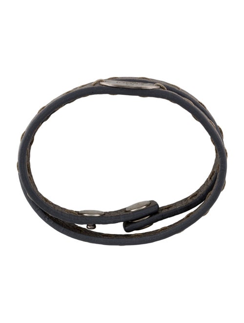 Fendi Leather Selleria Wrap Bracelet