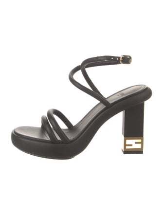 Fendi Leather Slingback Sandals