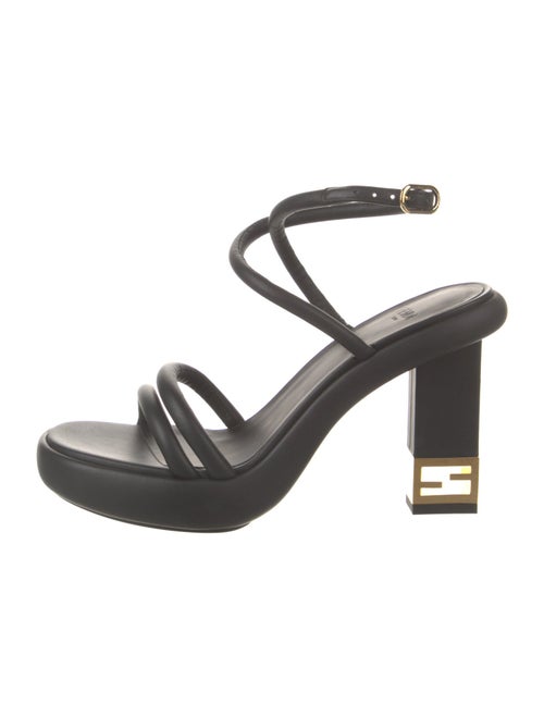 Fendi Leather Slingback Sandals