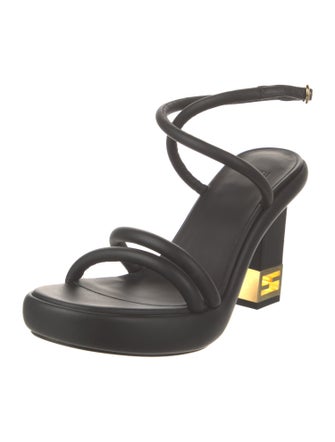 Fendi Leather Slingback Sandals