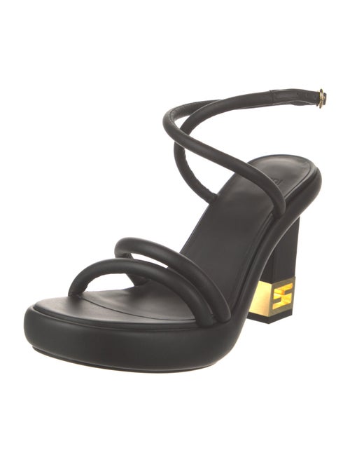 Fendi Leather Slingback Sandals