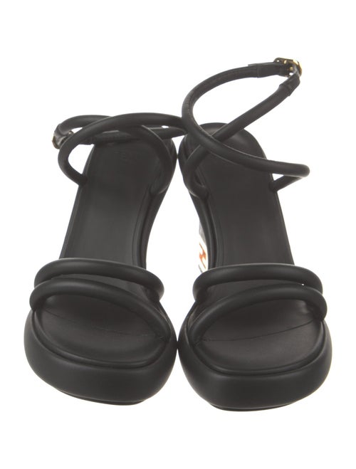 Fendi Leather Slingback Sandals