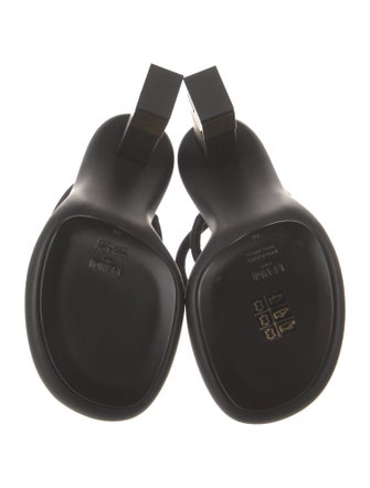 Fendi Leather Slingback Sandals
