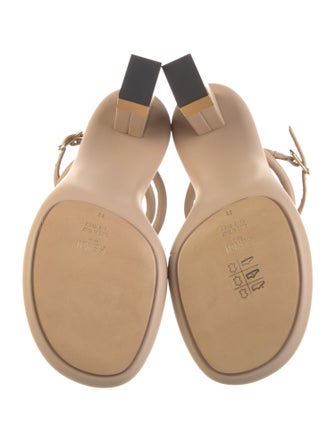 Fendi Zucca FF Logo Leather Sandals