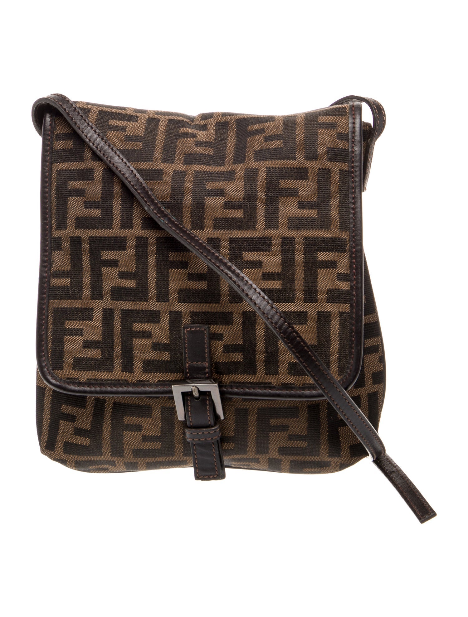 Fendi Zucca FF Crossbody Bag Vintage