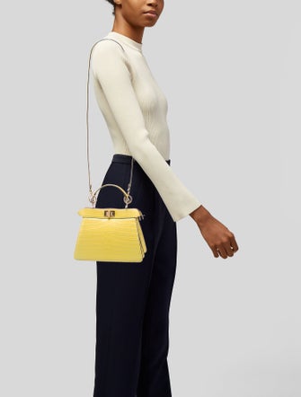 Fendi Crocodile Peekaboo Petite 2025