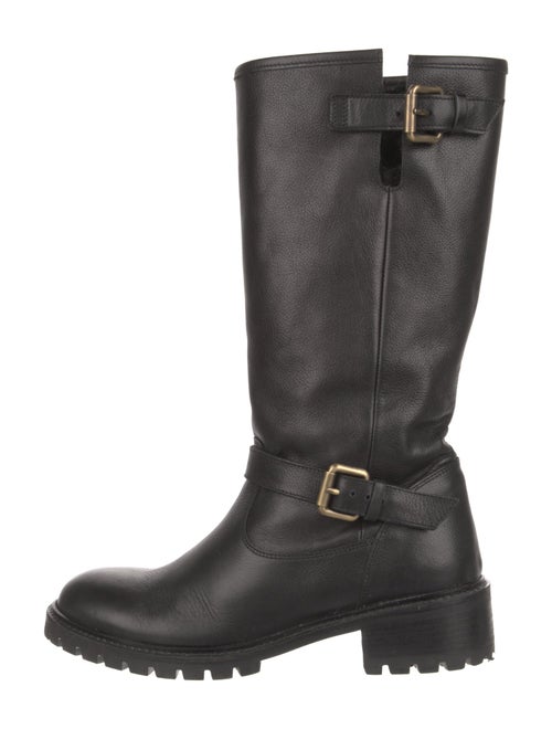 Fendi Leather Moto Boots