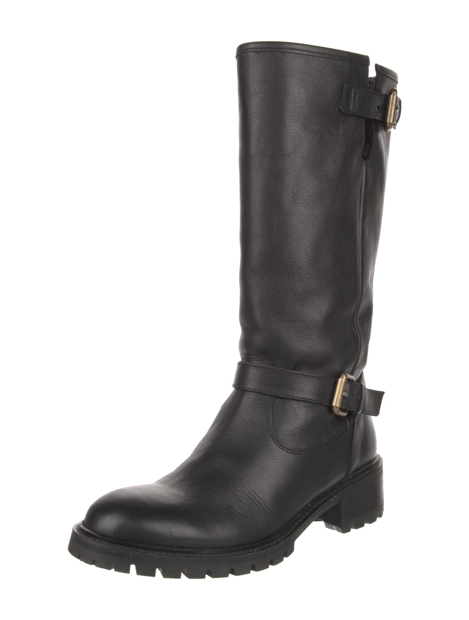 Fendi Leather Moto Boots