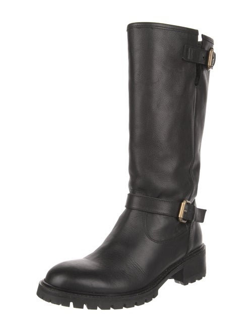 Fendi Leather Moto Boots
