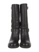 Fendi Leather Moto Boots