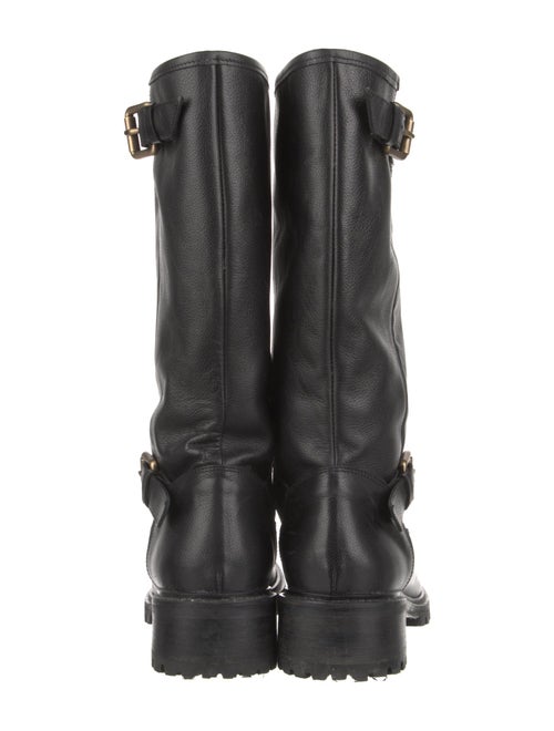 Fendi Leather Moto Boots