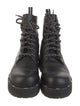 Fendi Leather Combat Boots