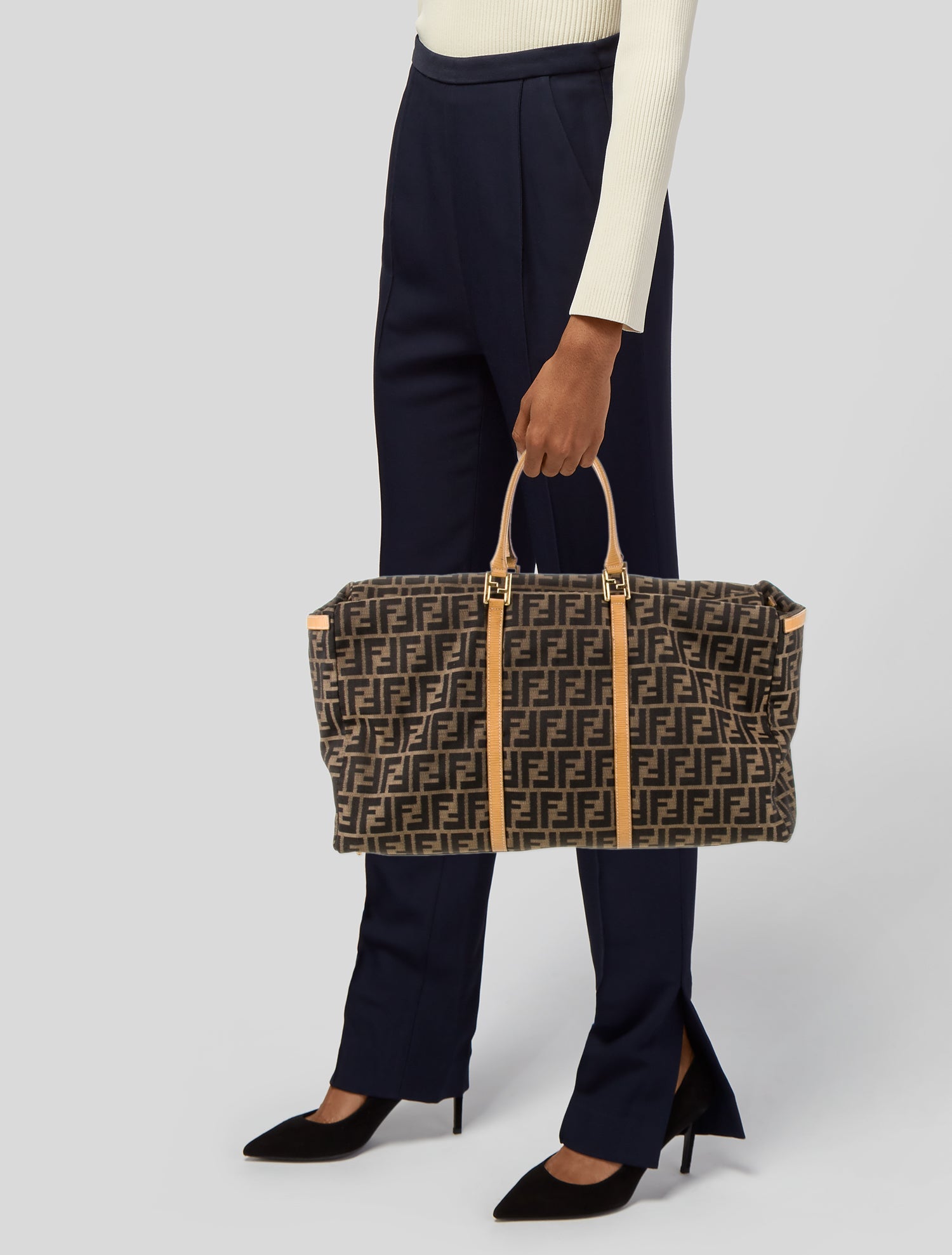 Fendi Canvas Shoulder Bag