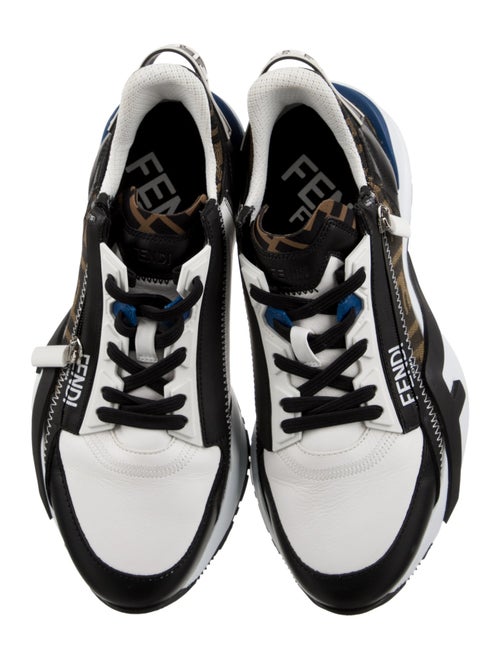 Fendi Zucca FF Logo Leather Sneakers
