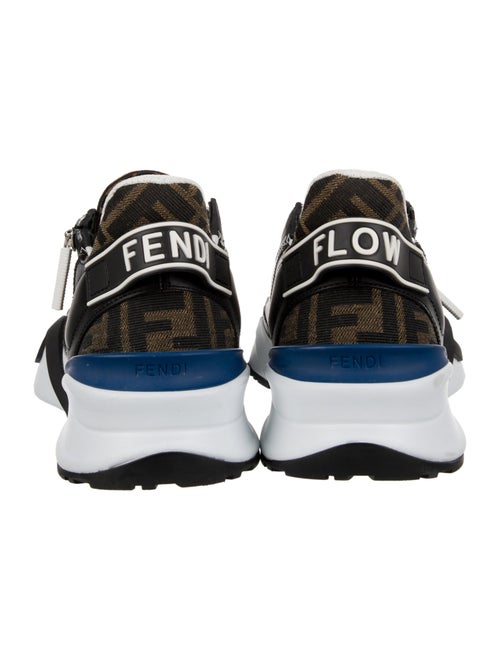 Fendi Zucca FF Logo Leather Sneakers
