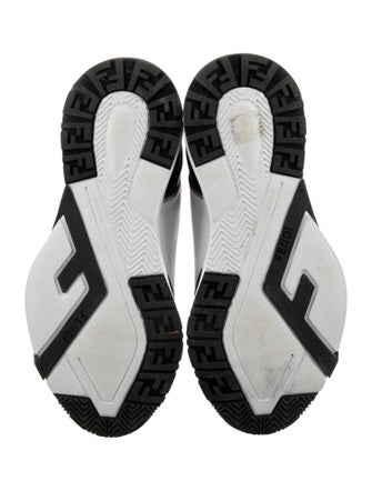 Fendi Zucca FF Logo Leather Sneakers