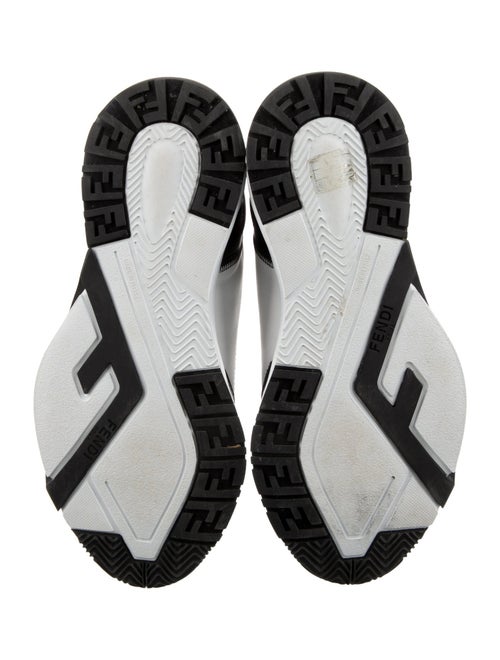 Fendi Zucca FF Logo Leather Sneakers