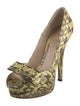 Fendi Snakeskin Animal Print Pumps