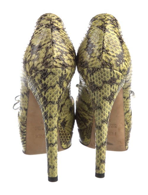 Fendi Snakeskin Animal Print Pumps