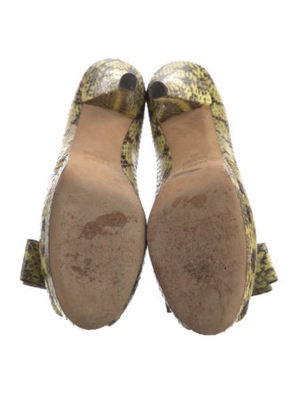 Fendi Snakeskin Animal Print Pumps