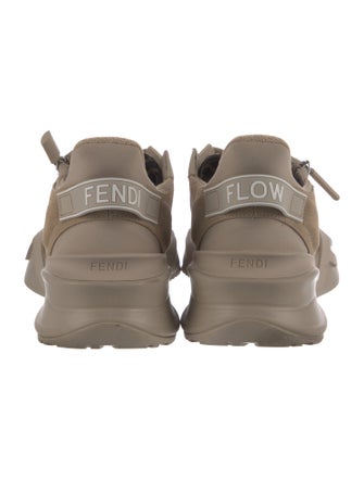 Fendi Zucca FF Logo Suede Sneakers