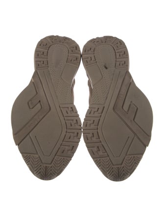Fendi Zucca FF Logo Suede Sneakers