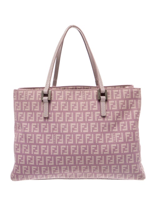 Fendi Zucchino FF Top Handle Bag
