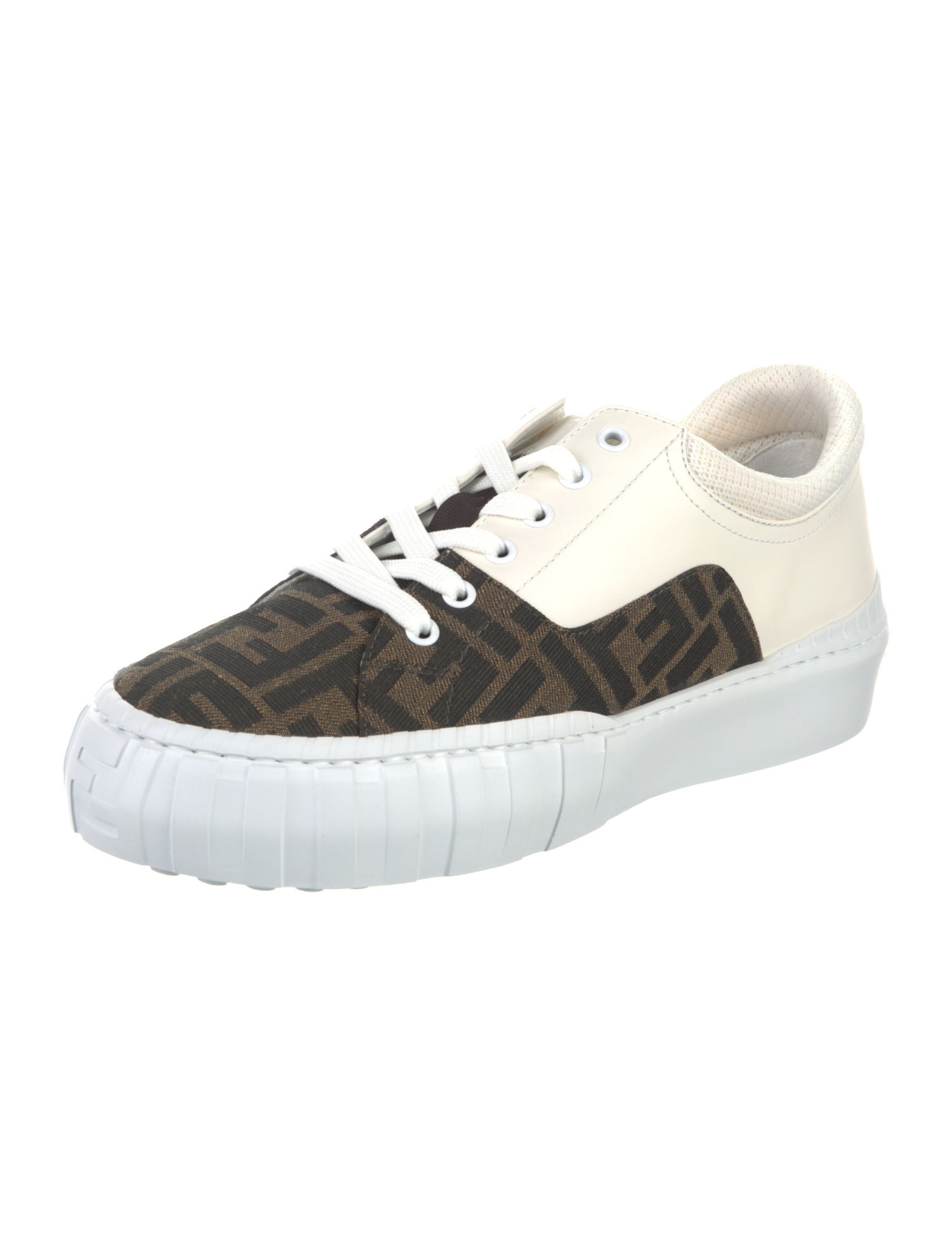 Fendi Zucca FF Logo Printed Sneakers w/ Tags