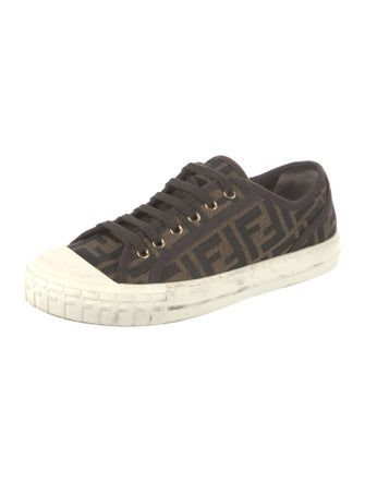 Fendi Zucca FF Logo Canvas Sneakers