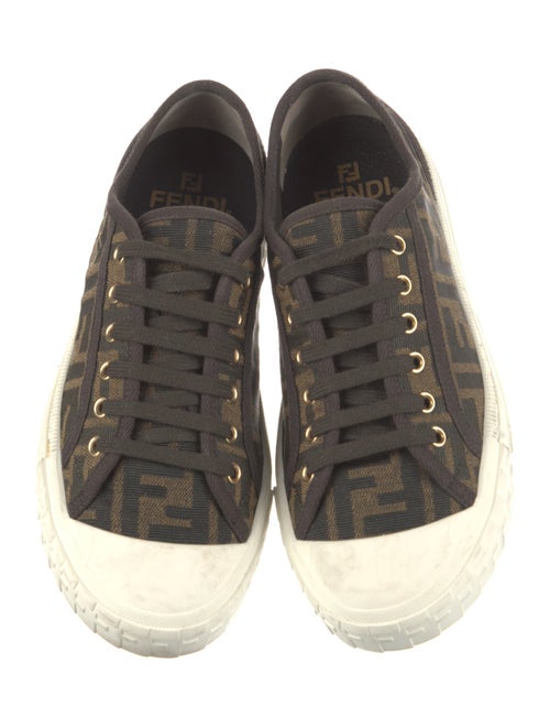 Fendi Zucca FF Logo Canvas Sneakers
