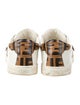Fendi Pequin Pattern Leather Sneakers