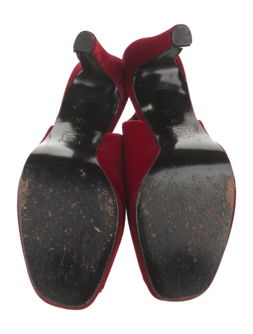 Fendi Velvet Slingback Pumps